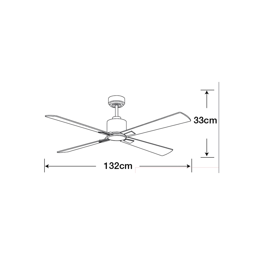 Lucci Air 210520 - Takfläkt AIRFUSION CLIMATE trä/matt krom + fjärrkontroll