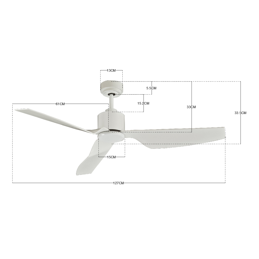 Lucci Air 210528 - Takfläkt AIRFUSION CLIMATE II vit + fjärrkontroll
