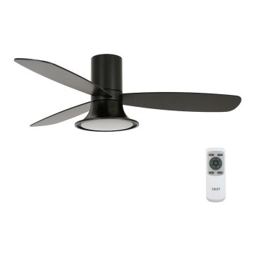 Lucci Air 210662 - LED Dimbar takfläkt FLUSSO 1xGX53/18W/230V trä/svart + fjärrkontroll