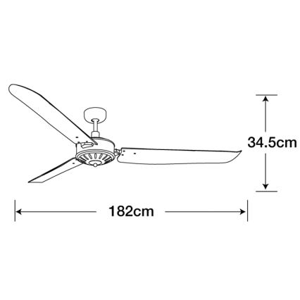 Lucci Air 211022 - Takfläkt AIRFUSION CAROLINA brun