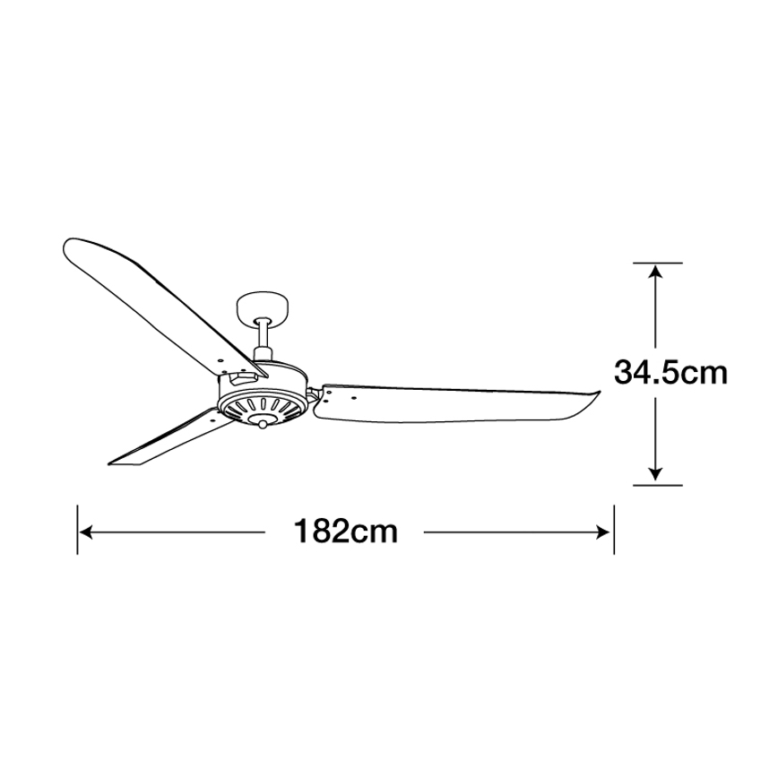 Lucci Air 211022 - Takfläkt AIRFUSION CAROLINA brun