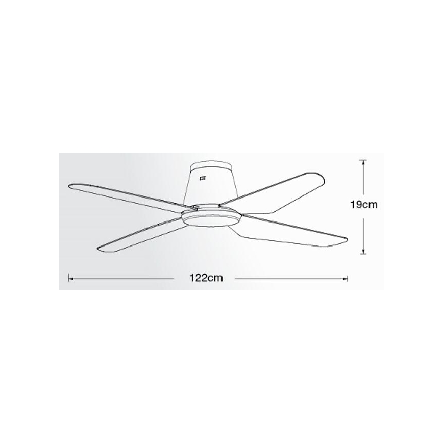 Lucci Air 213002 - LED Takfläkt AIRFUSION ARIA LED/18W/230V svart + fjärrkontroll