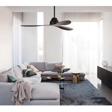 Lucci air 213041 - Takfläkt WHITEHAVEN svart + fjärrkontroll