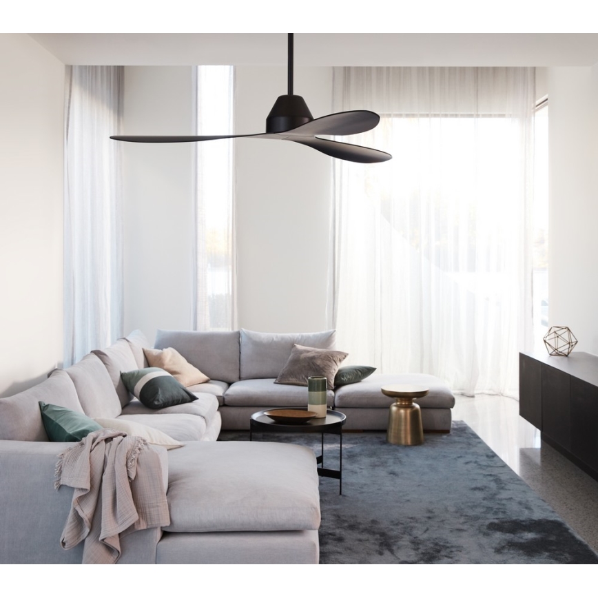 Lucci air 213041 - Takfläkt WHITEHAVEN svart + fjärrkontroll