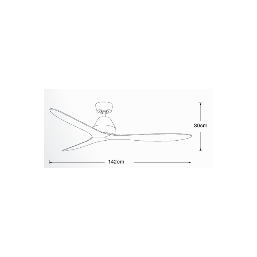Lucci air 213044 - Takfläkt WHITEHAVEN 1xGX53/18W/230V svart + fjärrkontroll