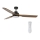 Lucci air 213054 - LED Takfläkt SHOALHAVEN GX53/17W/230V svart/pavlovnia + fjärrkontroll