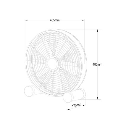 Lucci Air 213123EU - Golvfläkt BREEZE brun