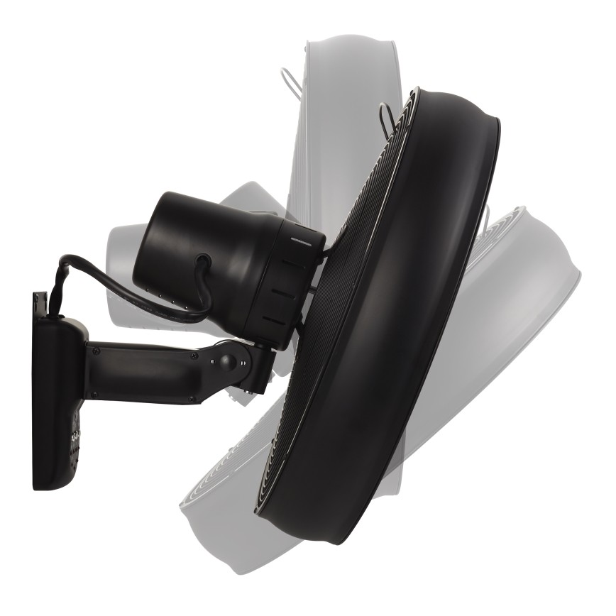 Lucci air 213124 - Väggfläkt BREEZE 55W/230V svart + fjärrkontroll