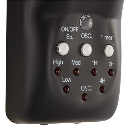 Lucci air 213124 - Väggfläkt BREEZE 55W/230V svart + fjärrkontroll