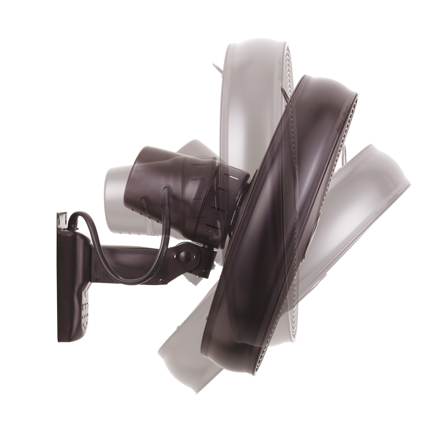 Lucci air 213125 - Väggfläkt BREEZE 55W/230V svart/brun + fjärrkontroll