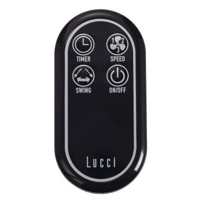 Lucci air 213125 - Väggfläkt BREEZE 55W/230V svart/brun + fjärrkontroll