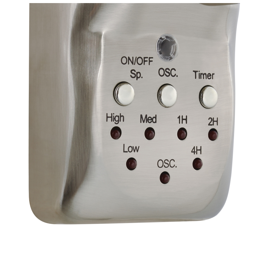 Lucci air 213126 - Väggfläkt BREEZE 55W/230V matt krom + fjärrkontroll