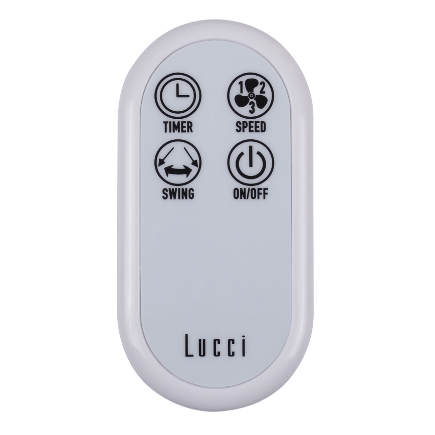 Lucci Air 213128EU - Väggfläkt BREEZE 55W/230V vit + fjärrkontroll