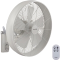 Lucci Air 213128EU - Väggmonterad fläkt BREEZE 55W/230V vit, Ø 46 cm + fjärrkontroll