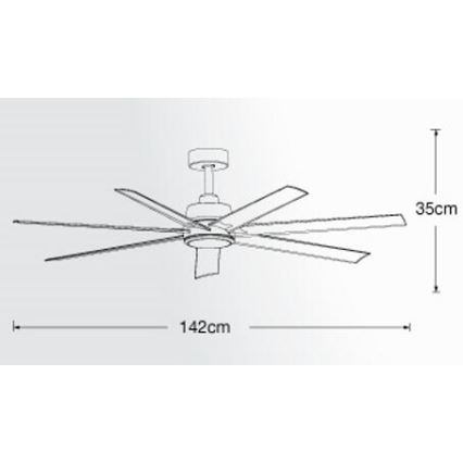 Lucci air 213182 - LED Takfläkt ATLANTA 1xGX53/12W/230V vit + fjärrkontroll