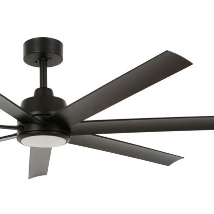 Lucci Air 21318349 - LED Dimbar takfläkt ATLANTA 1xGX53/12W/230V diameter 142 cm svart + fjärrkontroll