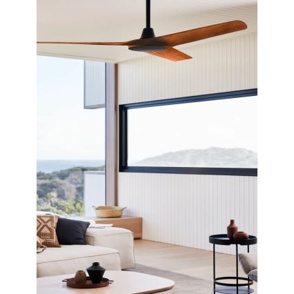 Lucci Air 21321749 - Takfläkt ABYSS Ø 142 cm IP66 brun + fjärrkontroll