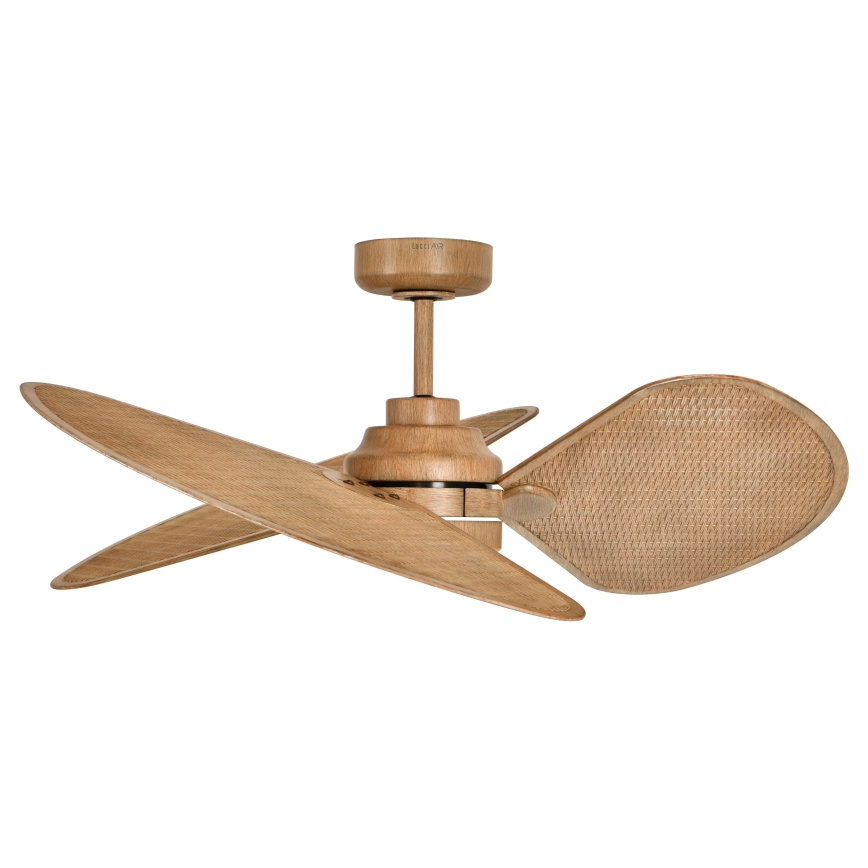 Lucci Air 21325549 - LED-dimmbar takfläkt SABLE 1xGX53/12W/230V 3000/4000/5000K Ø 91,5 cm brun + fjärrkontroll
