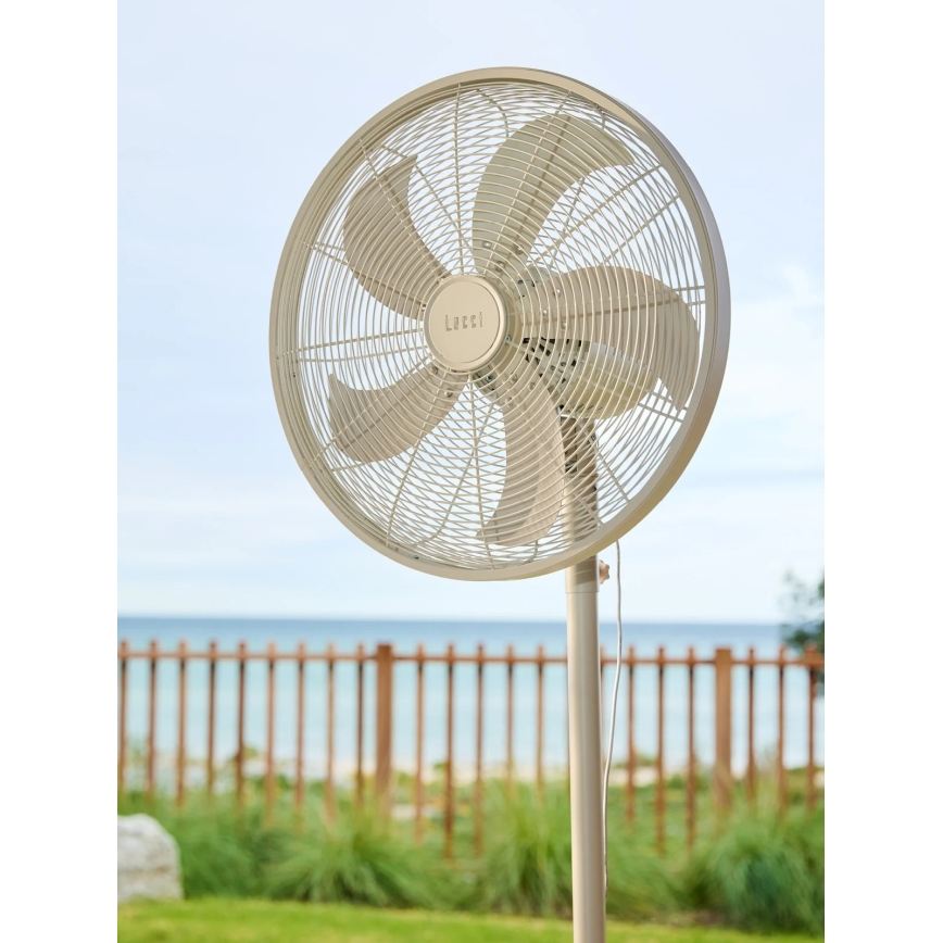 Lucci Air 21326449 - Golvfläkt GLIDE 36W/230V Ø 45 cm vit