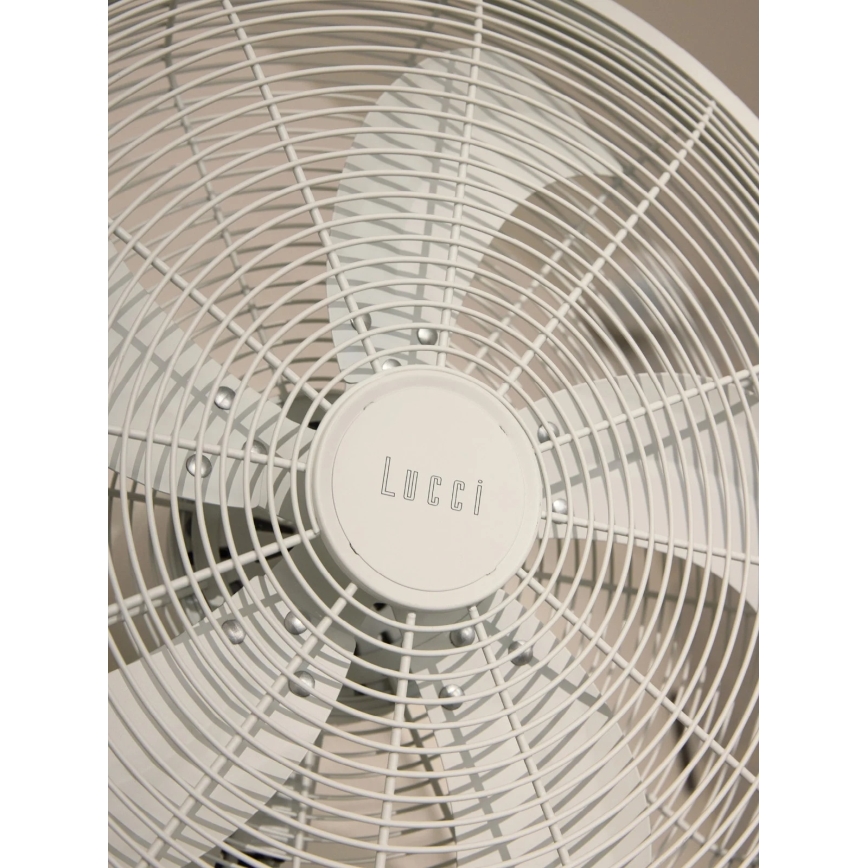 Lucci Air 21326649 - Väggfläkt GLIDE 36W/230V Ø 45 cm vit + fjärrkontroll