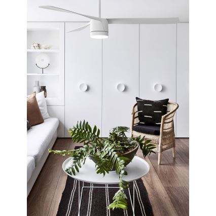 Lucci air 213280 - Takfläkt PEREGRINE 1xGX53/12W/230V vit + fjärrkontroll