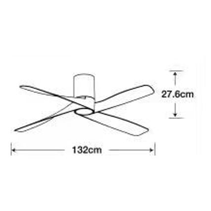 Lucci air 213351 - LED dimbar takfläkt RIVIERA 1xGX53/12W/230V svart + fjärrkontroll