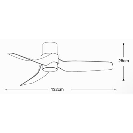 Lucci air 213355-LED Dimbart takfläkt NAUTICA 1xGX53/12W/230V brun/glansig krom + fjärrkontroll