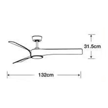 Lucci air 213358 - LED Dimbar takfläkt LINE 1xGX53/12W/230V svart + fjärrkontroll
