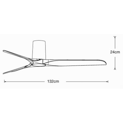 Lucci air 21610149 - Takfläkt LONDO svart + fjärrkontroll