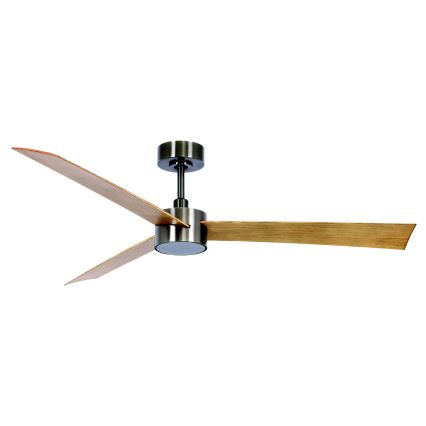 Lucci air 21610449 - LED dimbar takfläkt CLIMATE 1xGX53/12W/230V brun/glansig krom + fjärrkontroll