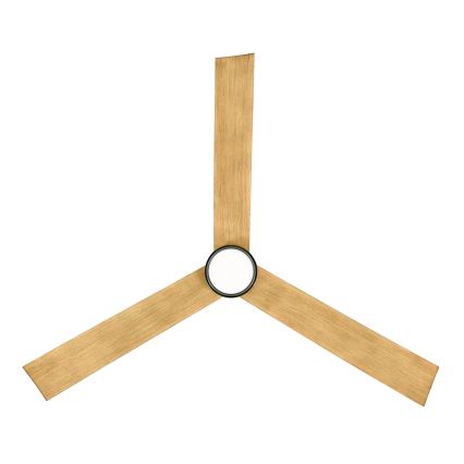 Lucci air 21610449 - LED dimbar takfläkt CLIMATE 1xGX53/12W/230V brun/glansig krom + fjärrkontroll