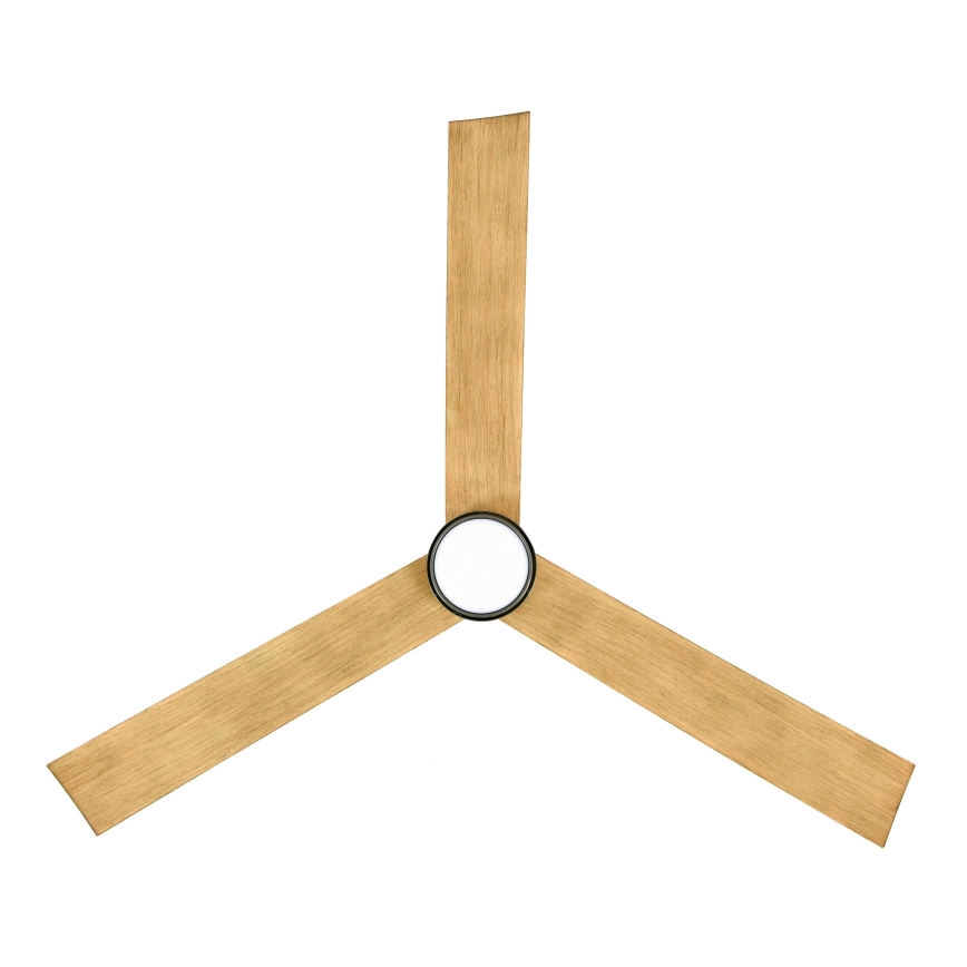 Lucci air 21610449 - LED dimbar takfläkt CLIMATE 1xGX53/12W/230V brun/glansig krom + fjärrkontroll