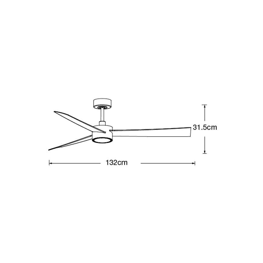 Lucci air 21610449 - LED dimbar takfläkt CLIMATE 1xGX53/12W/230V brun/glansig krom + fjärrkontroll