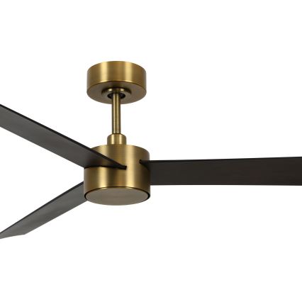 Lucci air 21610549 - LED dimbar takfläkt CLIMATE 1xGX53/12W/230V wenge/guld + fjärrkontroll