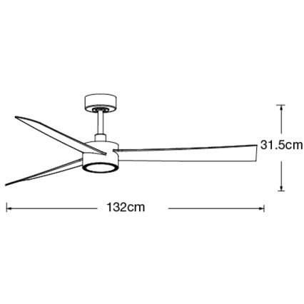 Lucci air 21610549 - LED dimbar takfläkt CLIMATE 1xGX53/12W/230V wenge/guld + fjärrkontroll