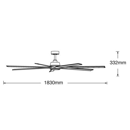 Lucci air 21610849 - Takfläkt ATLANTA 1xGX53/12W/230V vit + fjärrkontroll