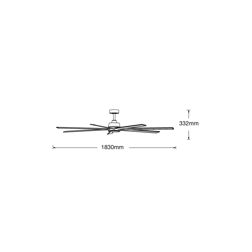 Lucci air 21610849 - Takfläkt ATLANTA 1xGX53/12W/230V vit + fjärrkontroll