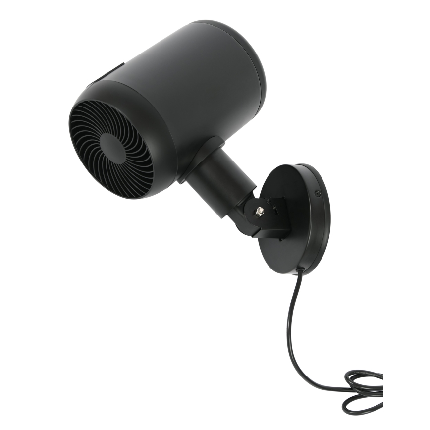 Lucci Air 21612649 - Väggfläkt JET 32W/230V svart + fjärrkontroll