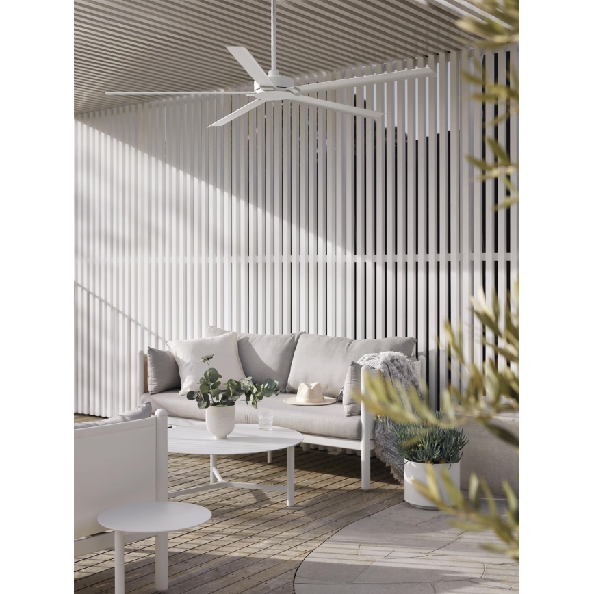 Lucci air 21616049 - Takfläkt MONZA IP55 vit + fjärrkontroll