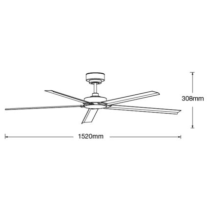Lucci air 21616049 - Takfläkt MONZA IP55 vit + fjärrkontroll