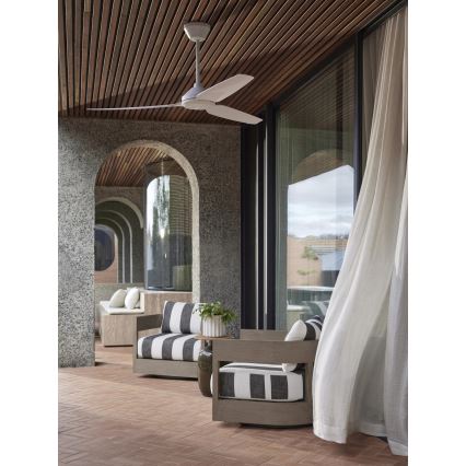 Lucci air 21616249 - Takfläkt POLIS IP55 vit + fjärrkontroll