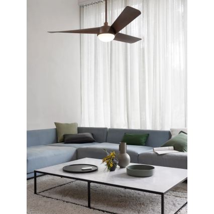 Lucci Air 21617249 - LED-dimmbar takfläkt OSPREY 1xGX53/12W/230V Ø 132 cm brons + fjärrkontroll