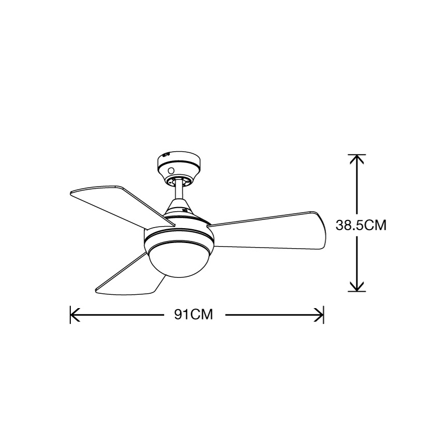 Lucci Air 512311 - Takfläkt AIRLIE HUGGER 2xE27/15W/230V trä/brun Ø 91 cm + fjärrkontroll