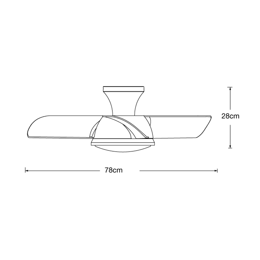 Lucci air 513071 - LED dimbar takfläkt SYROS LED/18W/230V 3000/4000/6000K vit + fjärrkontroll
