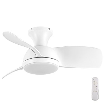 Lucci air 513071 - LED Dimbar takfläkt SYROS LED/18W/230V 3000/4000/6000K vit + fjärrkontroll