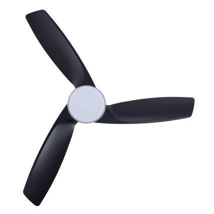 Lucci air 513072 - LED dimbar takfläkt BRONX LED/18W/230V 3000/4000/6000K svart/glansig krom + fjärrkontroll