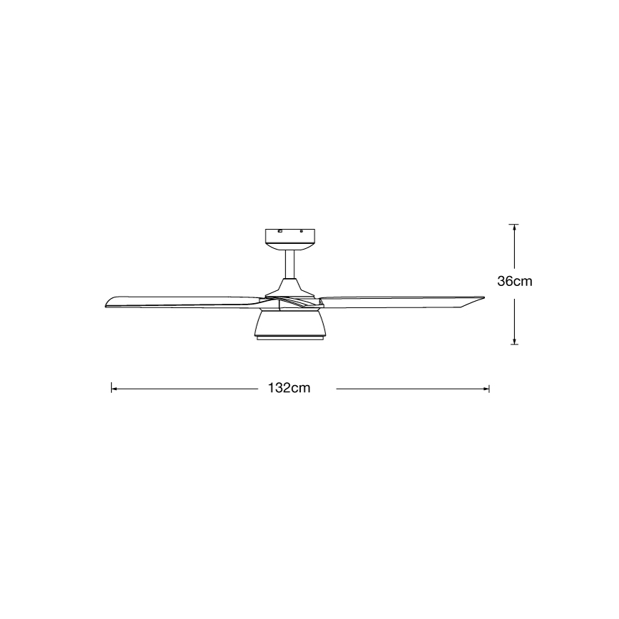 Lucci air 513072 - LED dimbar takfläkt BRONX LED/18W/230V 3000/4000/6000K svart/glansig krom + fjärrkontroll
