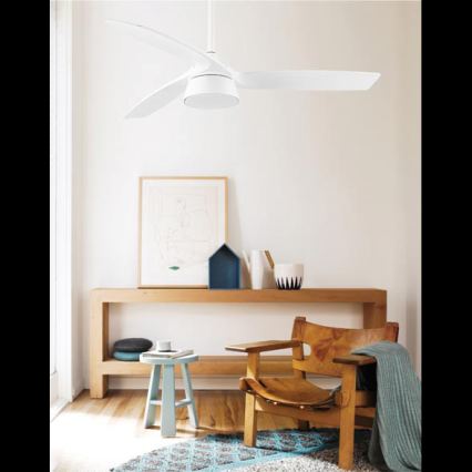 Lucci Air 513073 - LED dimmerbar takfläkt BRONX LED/18W/230V 3000/4000/6000K Ø 132 cm vit + fjärrkontroll