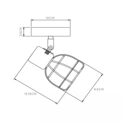 Lucide 00929/01/30 - Spotlight FILOX 1xE14/40W/230V