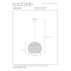 Lucide 03437/40/44 - Ljusskrona med upphängningsrem  MOLOKO 1xE27/40W/230V diameter  40 cm
